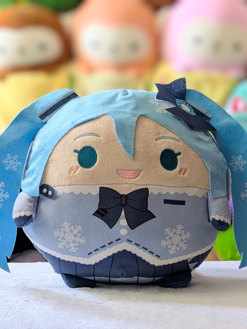 Round 1 Exclusive Fuwakororin Hatsune Miku Snow Miku Plush